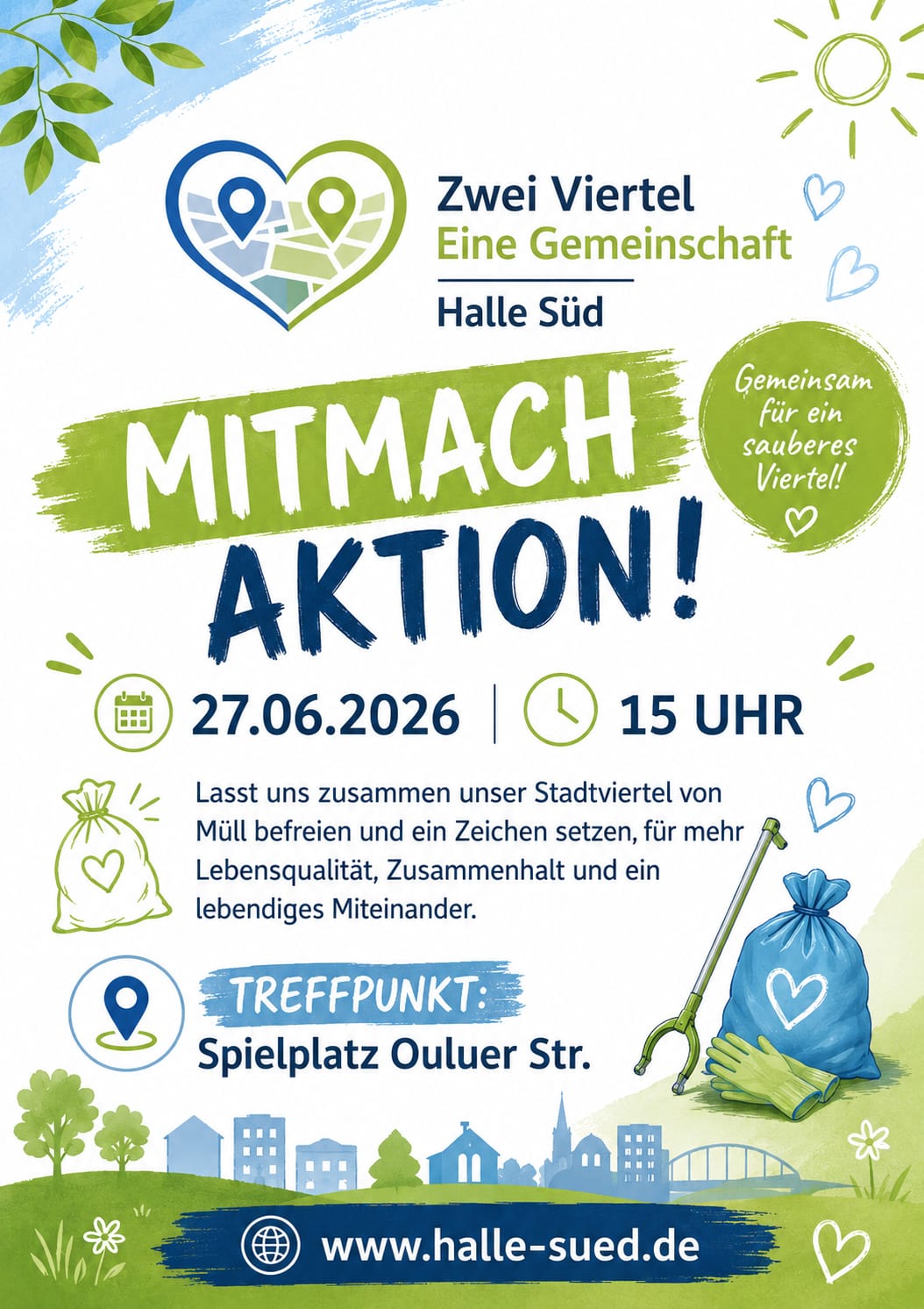 Mitmach-Aktion am 27.06.2026 am Spielplatz Ouluer Straße